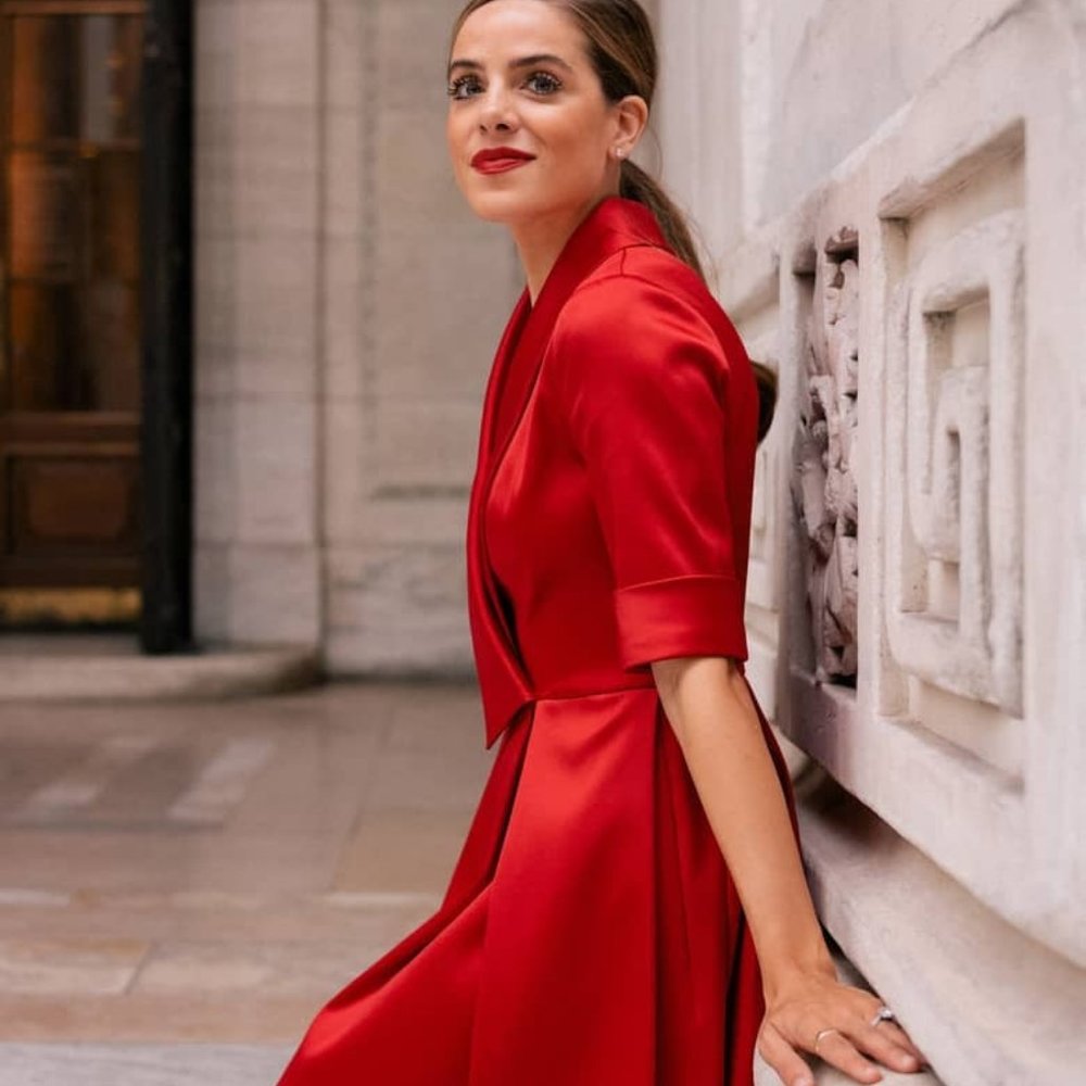 Gal Meets Glam Ruby Satin Dress 0p